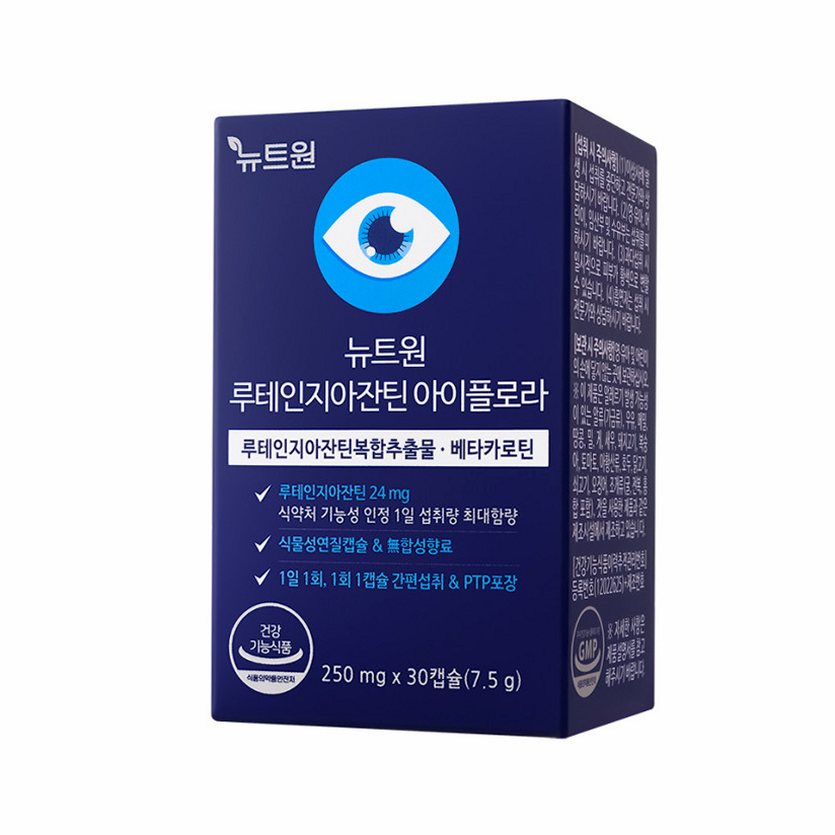 뉴트원 루테인지아잔틴 아이플로라 베타카로틴 눈건강 30캡슐, 1개
